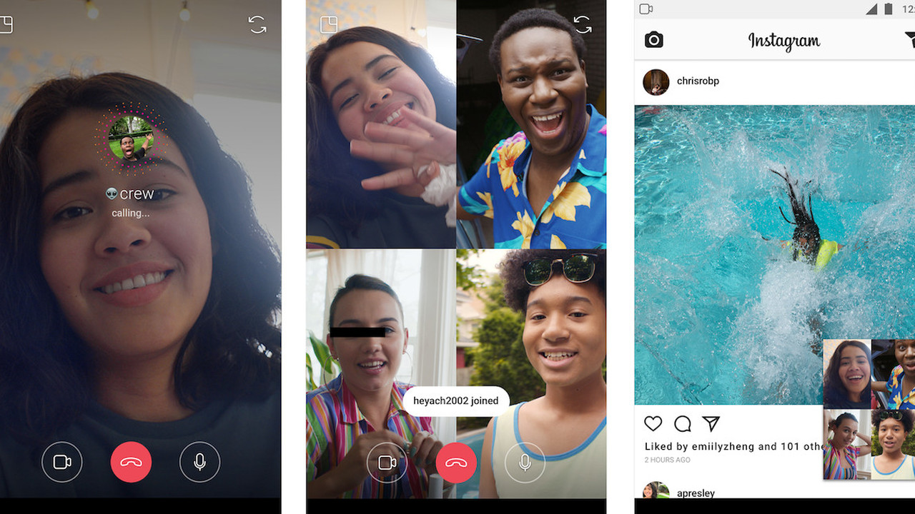 Instagram запустил групповой видеочат - Nokta