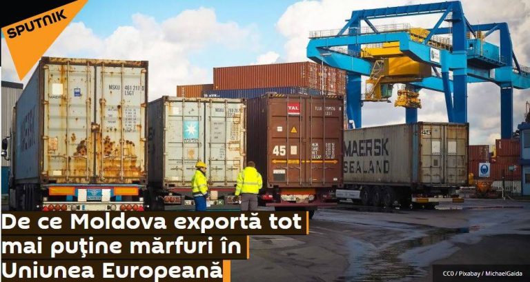 Спекуляции по поводу молдавского экспорта: Sputnik видит снижение экспорта в ЕС, но не видит намного большего спада поставок в СНГ