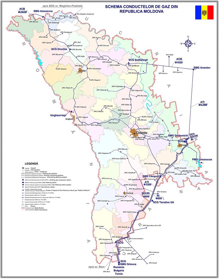 Карта гагаузии в молдове на русском языке с городами подробная
