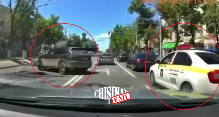 (ВИДЕО) Porsche Cayenne нарушил ПДД прямо перед зданием МВД и на глазах у патрульных. Что предприняли в полиции?