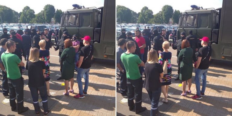 (Видео) В Беларуси задержали двух членов президиума Координационного совета оппозиции