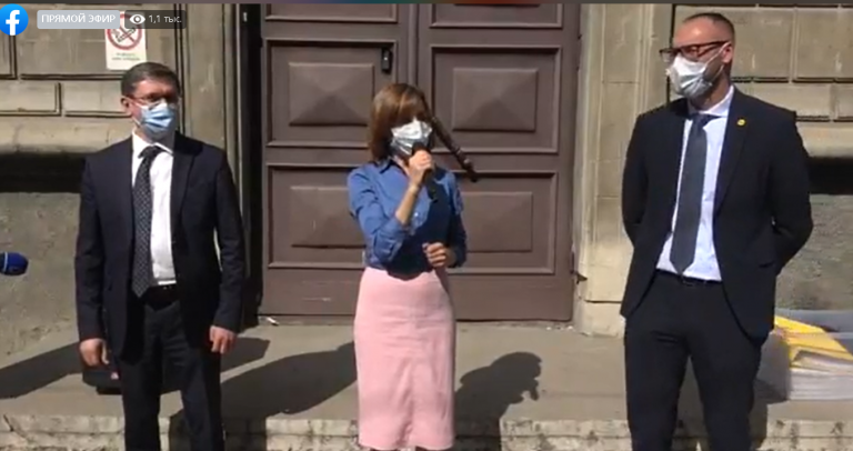 (Видео) Майя Санду сообщила, сколько подписей удалось собрать