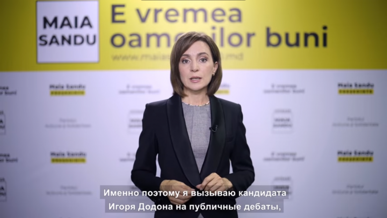 «Пусть ответит на вопросы людей»: Майя Санду приглашает Додона на публичные дебаты