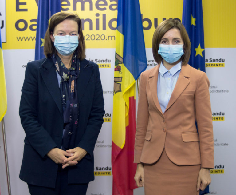 Майя Санду провела встречу с послом Германии Анжелой Ганнингер. Они обсудили реформу правосудия