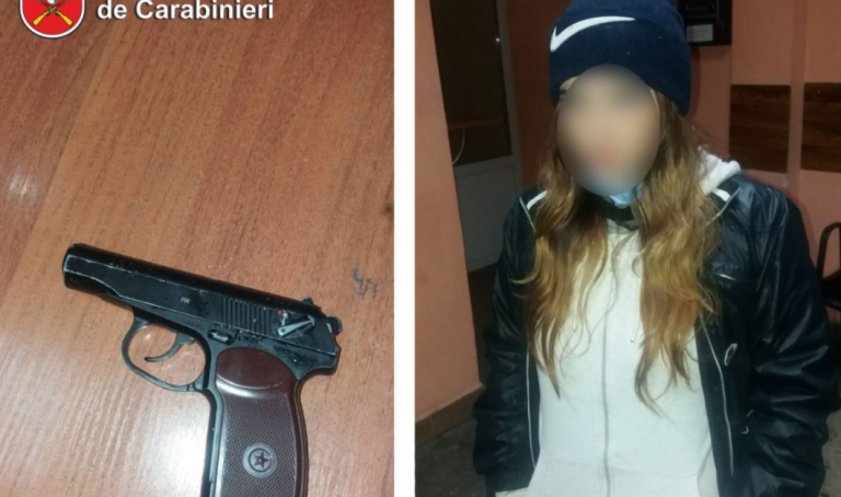 В Кишиневе задержали 19-летнюю девушку с пневматическим пистолетом без документов