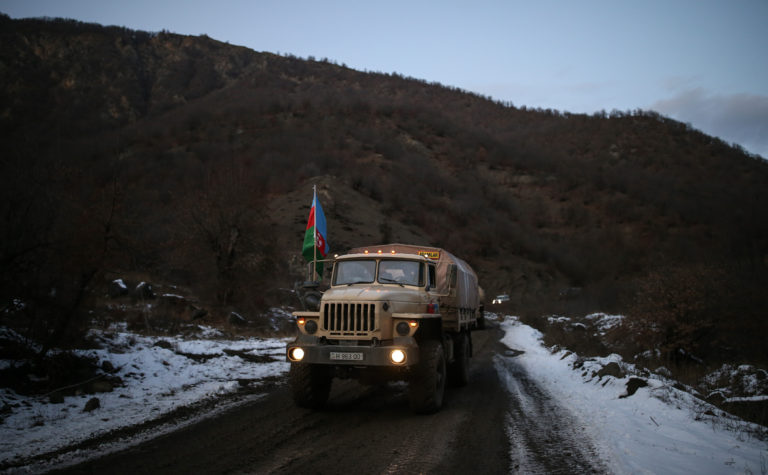 (Карта) Минобороны Армении заявило о наступлении Азербайджана в Нагорном Карабахе