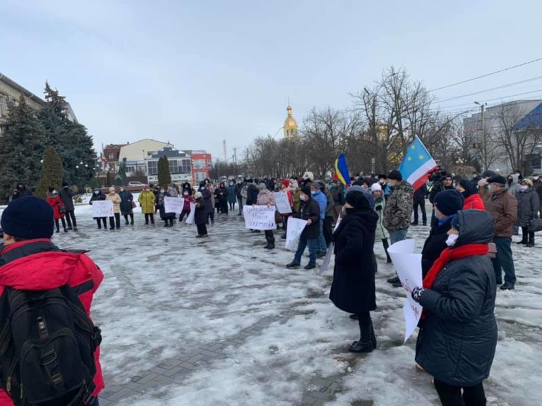 В Комрате сегодня прошел протест «против лишения русского языка статуса межнационального общения»