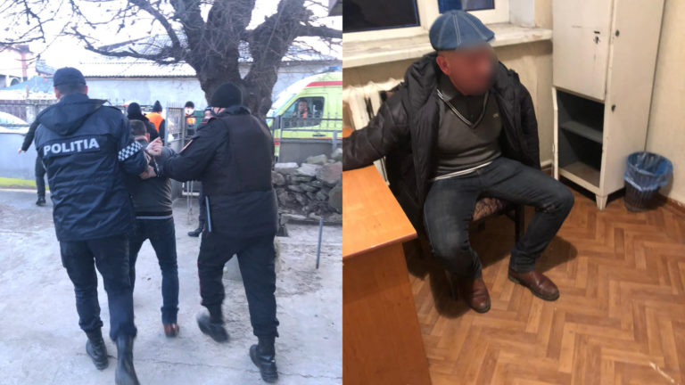 В Комрате на улице мужчина угрожал топором полицейским. Он был задержан с применением спецсредств