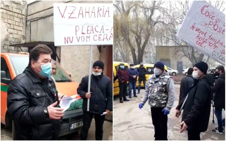 (ВИДЕО) Сотрудники Poşta Moldovei в Бельцах устроили забастовку