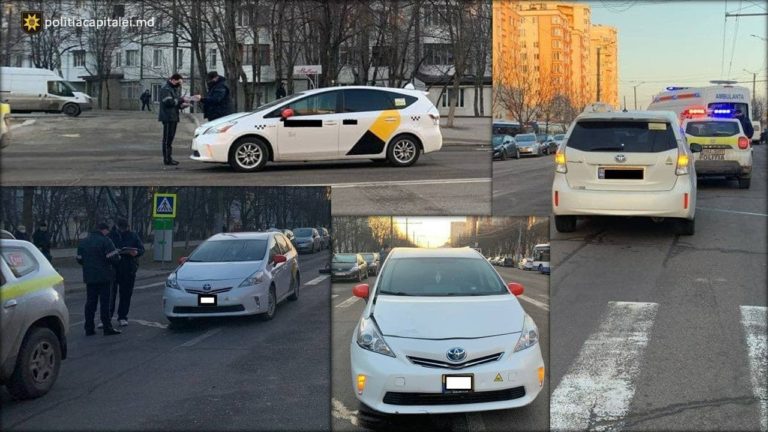 (Фото) В Кишиневе на пешеходном переходе сбили человека