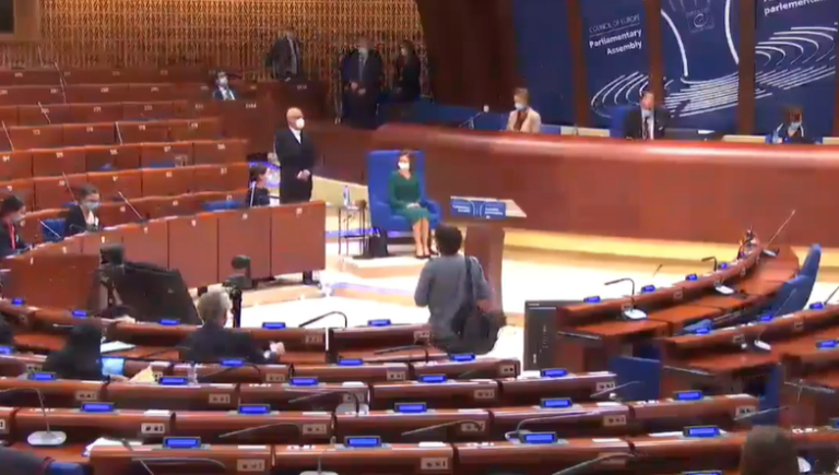 LIVE: Обращение Майи Санду на пленарном заседании Парламентской Ассамблеи Совета Европы