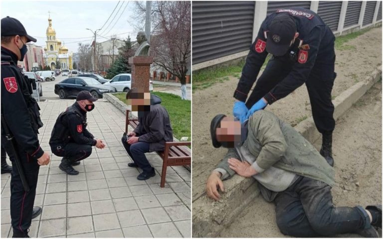 (ФОТО) Двое мужчин в Комрате оказались в беде. Их заметили проходившие мимо карабинеры