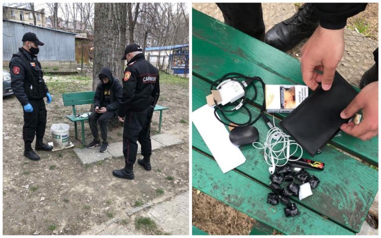 В Кишиневе задержали подростка с 12 пакетами с наркотиками