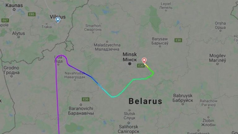 Белорусские власти зачитали письмо о бомбе на борту самолета Ryanair. Ее якобы угрожало взорвать движение ХАМАС