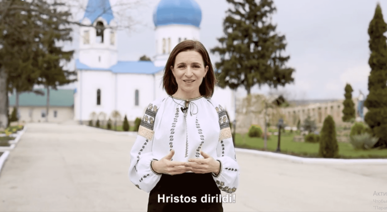 ВИДЕО: «Святые праздники учат нас быть лучше». Майя Санду поздравила жителей с праздником Пасхи