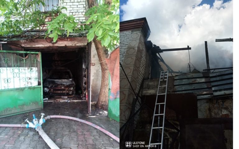 Пожар уничтожил дом и автомобиль в дачном поселке. Хозяину потребовалась помощь врачей