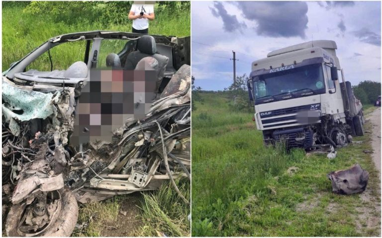 (ФОТО) На высокой скорости выехал на встречную полосу: 25-летний водитель Hyundai скончался в аварии в Резинском районе