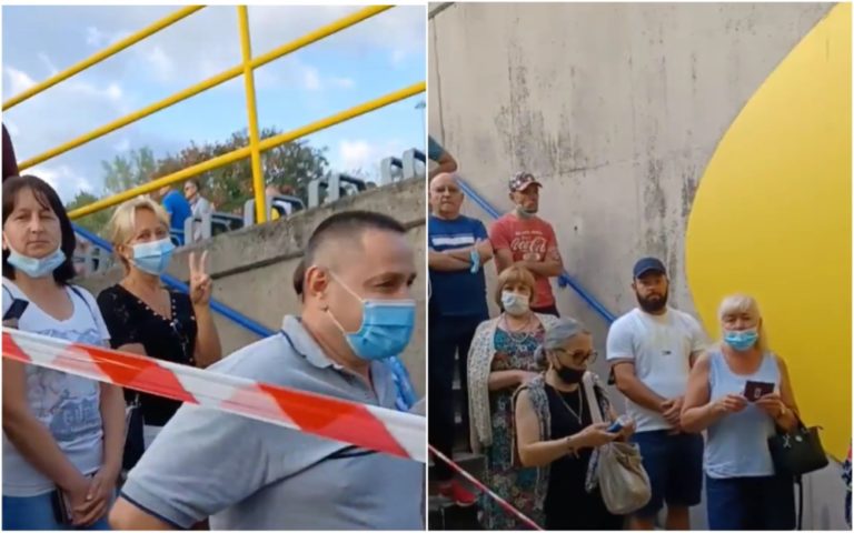 (ВИДЕО) В Вероне в 8 утра к избирательному участку пришли около 400 человек