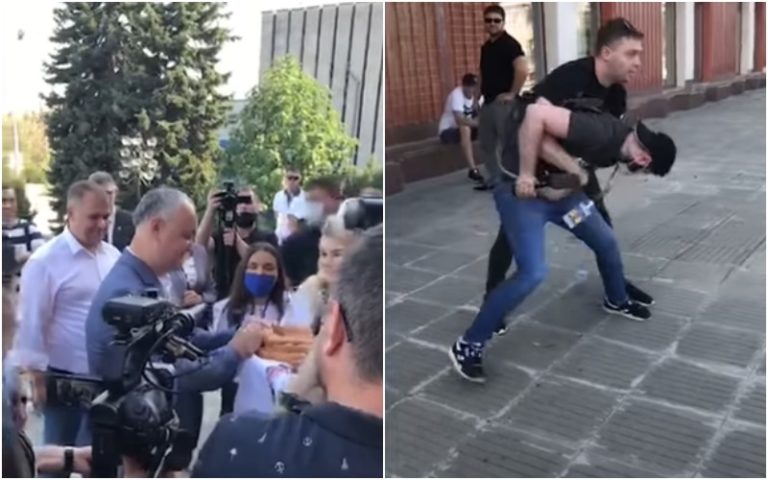 (ВИДЕО) На встрече Игоря Додона с избирателями журналисты из Бельц подверглись нападению