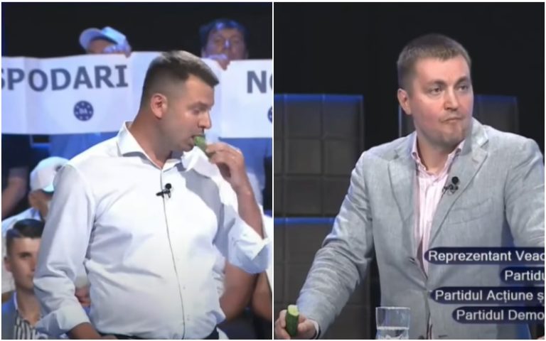 (ВИДЕО) Платон и Костюк поделились огурцами и яйцами в эфире, там же и поели