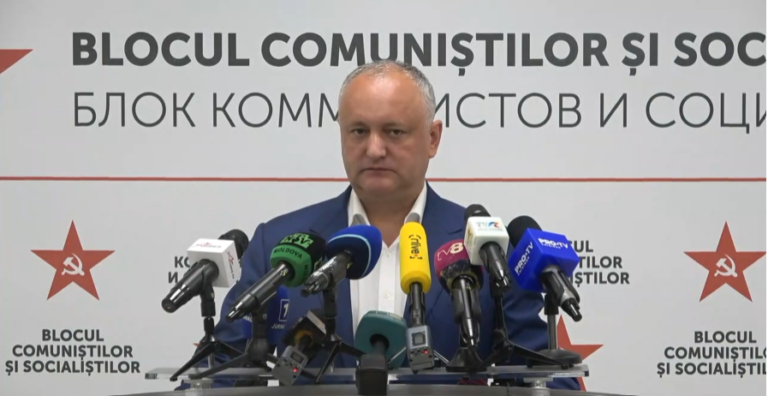 LIVE: Заявления избирательного блока коммунистов и социалистов после закрытия избирательных участков