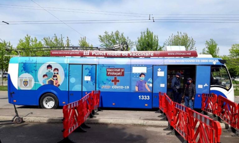 Где сегодня в Кишиневе будут находиться мобильные пункты вакцинации