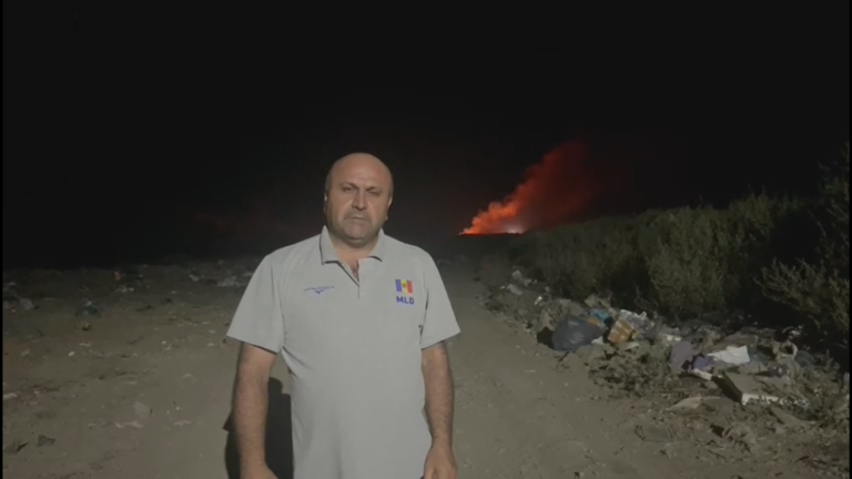 В Вулканештах ночью горела свалка. Примар: «Это явный поджог»