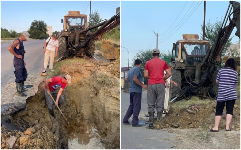 (ВИДЕО) В Вулканештах произошёл прорыв водопровода