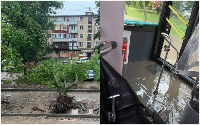(ВИДЕО/ФОТО) «Не выходите без надобности на улицу, не оставляйте детей одних». В Кишиневе ливневый «апокалипсис»