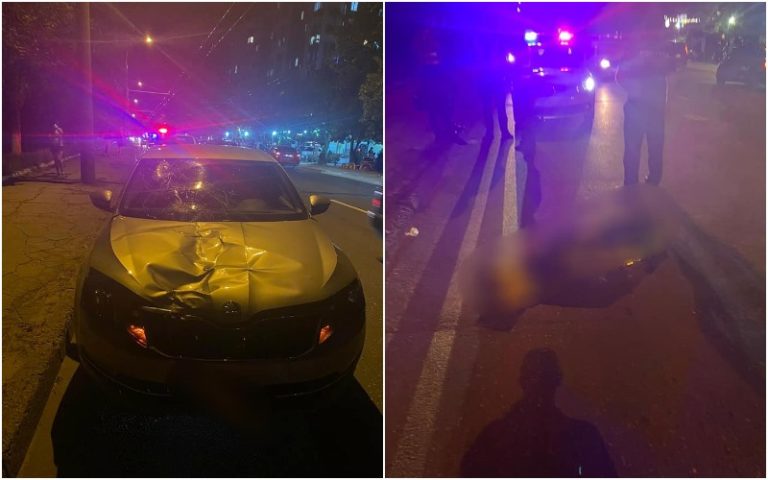 (ФОТО) Авария в Кишиневе: Skoda сбила 60-летнюю женщину, устанавливается личность погибшей