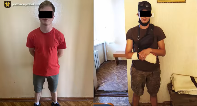 (ВИДЕО) Украли продукты на тысячу леев и избили работницу. Двое 18-летних жителей столицы задержаны за ограбление магазина
