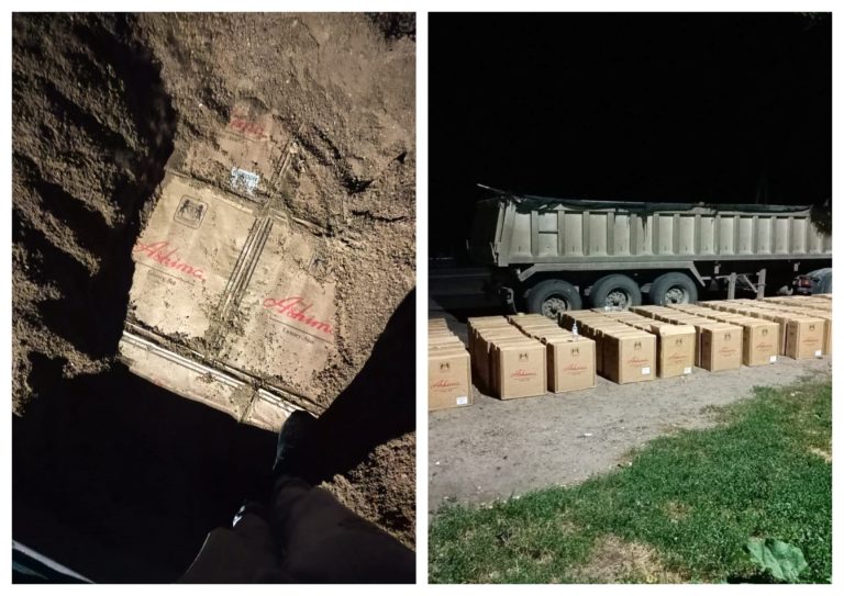 (ВИДЕО) 2 млн сигарет в грузовике с песком: пресечена крупнейшая контрабанда с левого берега Днестра