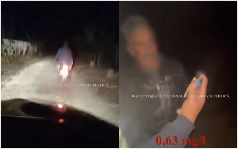 (ВИДЕО) Погоня в Кагульском районе: двое мотоциклистов пытались скрыться в ночи от полиции
