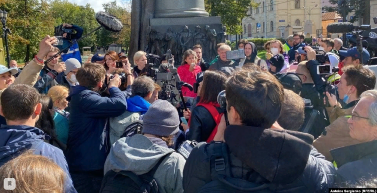 В Москве прошла акция за свободу средств массовой информации