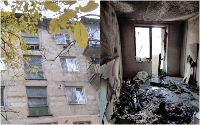 В жилой квартире в Резине произошел взрыв. Внутри находилось двое человек
