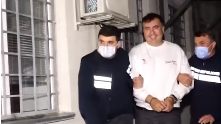 Опубликовано видео с задержанным Михаилом Саакашвили