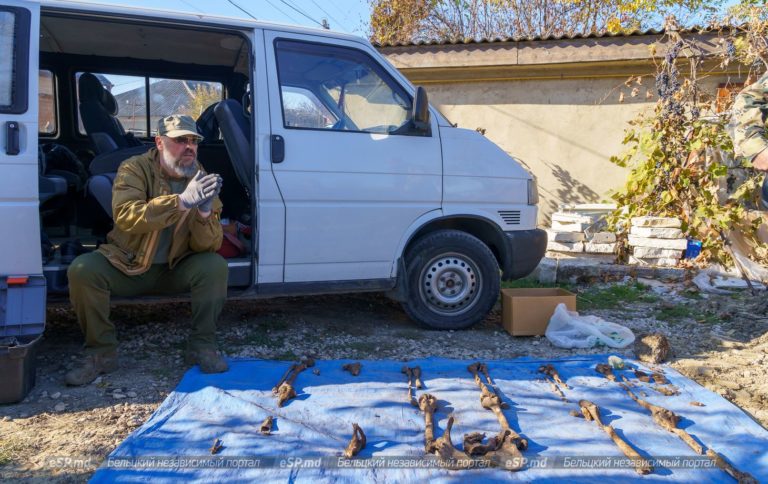 В Бельцах во время прокладки канализации нашли братскую могилу. Поисковики считают, что в ней погребены убитые евреи