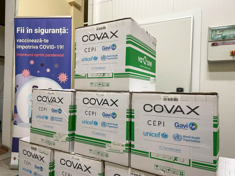 Минздрав: «Молдова стала первой страной Европы, получившей вакцину от covid-19 бесплатно через платформу COVAX»