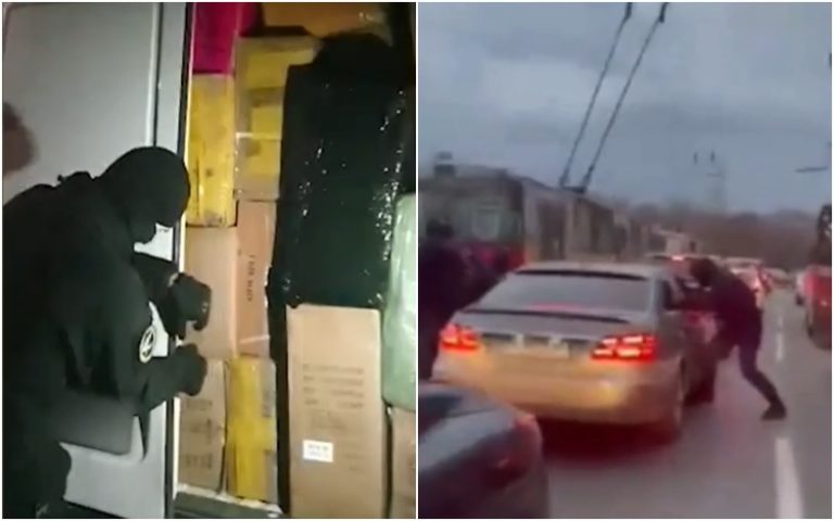 (ВИДЕО) Контрабанда товаров на 1,5 млн. леев раскрыта в Молдове. Среди задержанных — сотрудники МВД