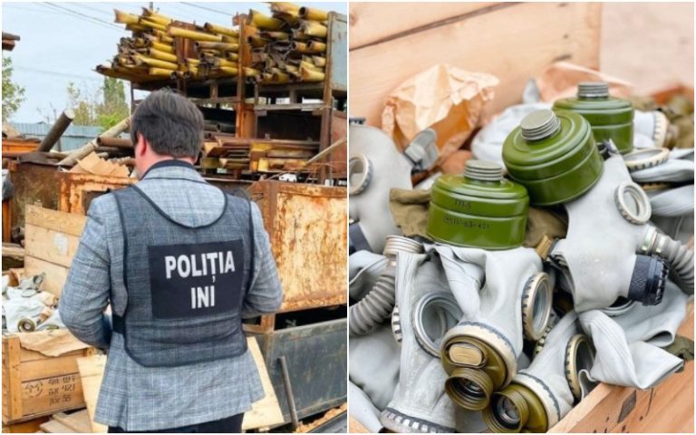 (ВИДЕО) В Кишиневе незаконно продавали противогазы времен СССР. Полиция изъяла более 600 штук