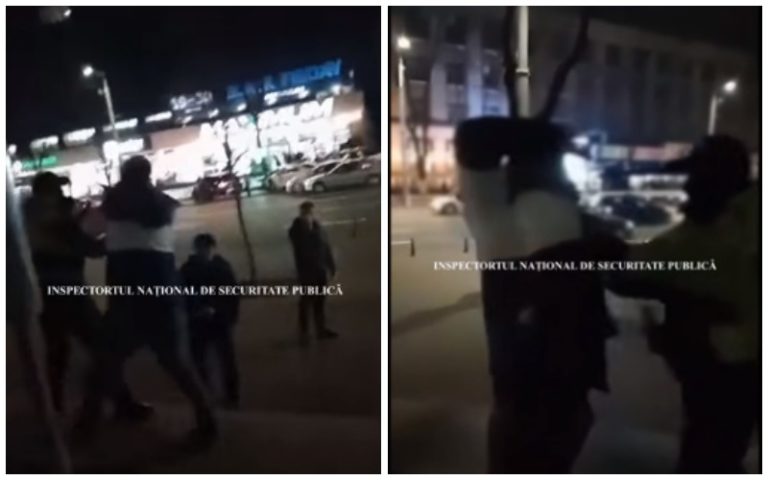 (ВИДЕО) В Кишиневе пьяный мужчина несколько раз напал на сотрудника полиции