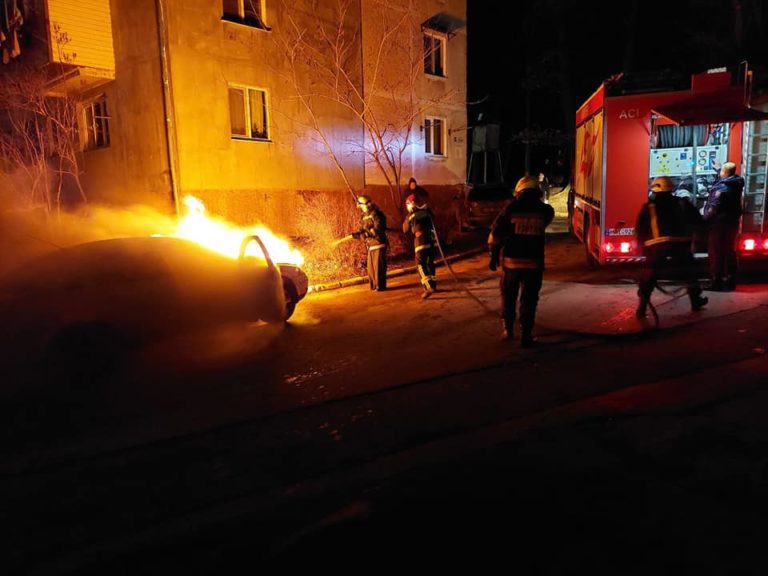 В Бельцах подполковник Виталий Паскарь предотвратил пожар во дворе жилого дома