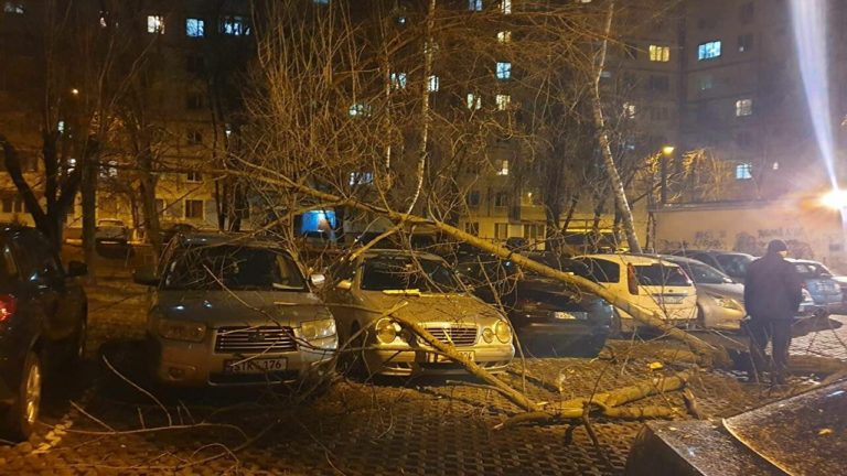 Последствия сильного ветра: без электричества остались 33 населенных пункта в 10 районах страны 