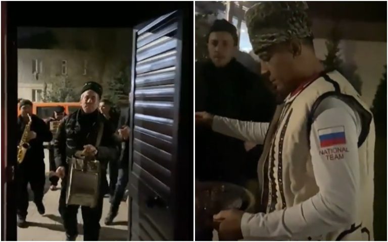 (ВИДЕО) «Ай красава!» — депутат из Гагаузии встречает колядующих у себя дома