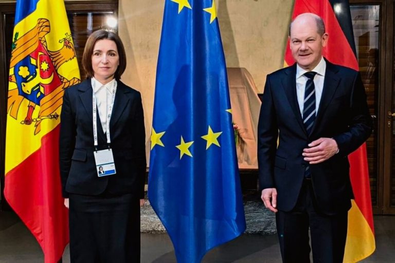 Майя Санду встретилась с канцлером Германии. Президент пригласила Шольца в Молдову