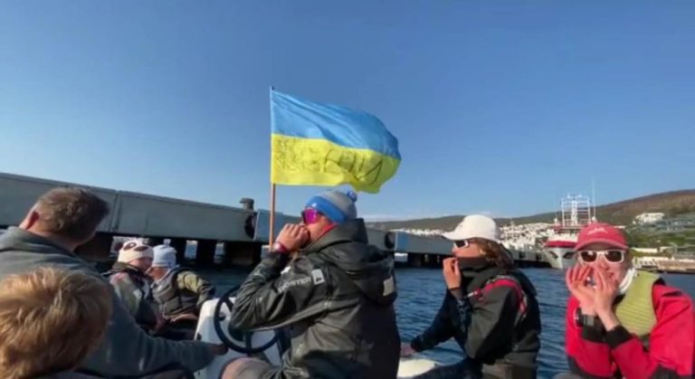 В Турции пришвартовались две яхты Абрамовича, юные активисты пытались этому помешать