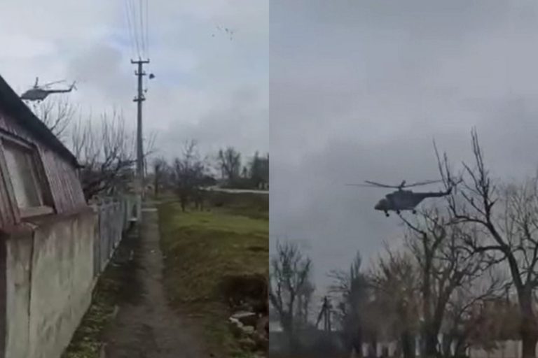 (ВИДЕО) Над Одесской областью летают российские вертолеты