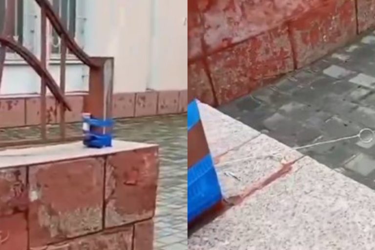 (ВИДЕО) Установленные российскими войсками мины в Херсоне