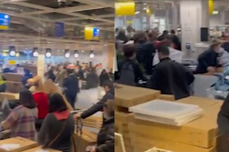 (ВИДЕО) IKEA объявила о закрытии сети в России. В магазине в Москве ажиотаж