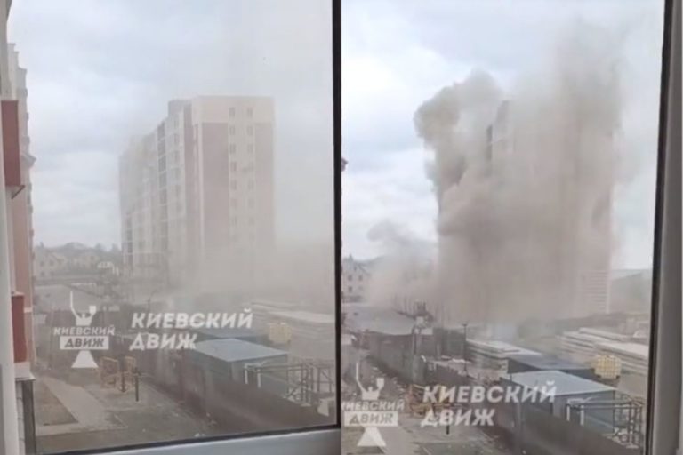 (ВИДЕО) В Киевской области российские войска обстреляли жилые дома